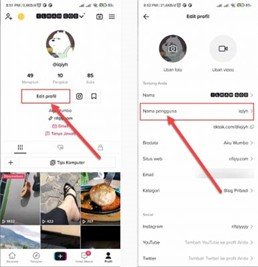 Cara Mengubah Nama Tiktok